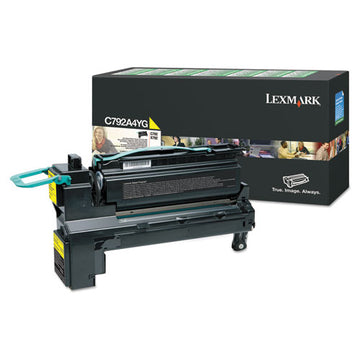 Lexmark™ C792a4yg Return Program Toner, 6,000 Page-yield, Yellow freeshipping - TVN Wholesale